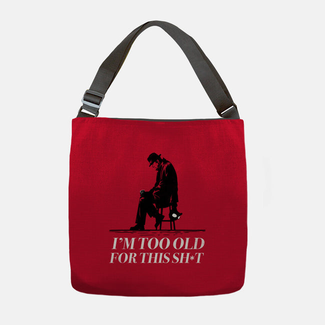 Too Old For This Noir-None-Adjustable Tote-Bag-rocketman_art