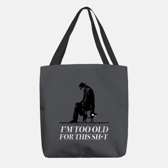 Too Old For This Noir-None-Basic Tote-Bag-rocketman_art
