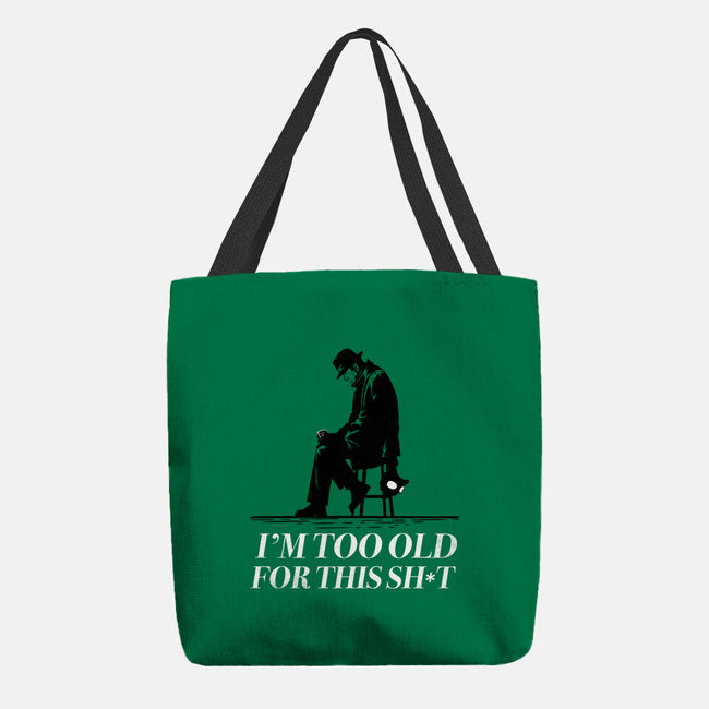 Too Old For This Noir-None-Basic Tote-Bag-rocketman_art
