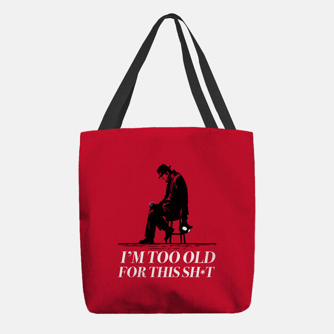 Too Old For This Noir-None-Basic Tote-Bag-rocketman_art