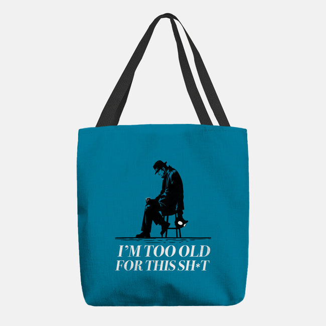 Too Old For This Noir-None-Basic Tote-Bag-rocketman_art