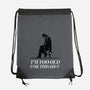 Too Old For This Noir-None-Drawstring-Bag-rocketman_art