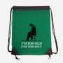 Too Old For This Noir-None-Drawstring-Bag-rocketman_art