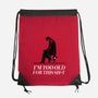 Too Old For This Noir-None-Drawstring-Bag-rocketman_art