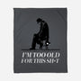 Too Old For This Noir-None-Fleece-Blanket-rocketman_art