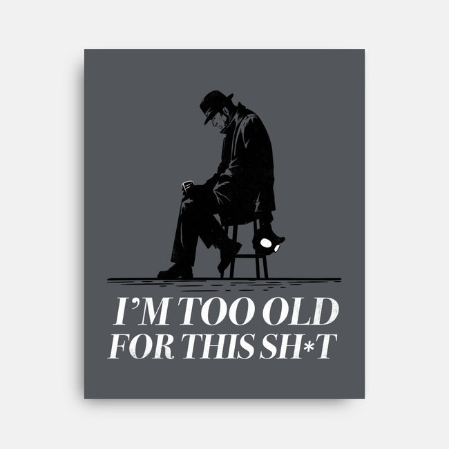 Too Old For This Noir-None-Stretched-Canvas-rocketman_art