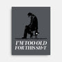 Too Old For This Noir-None-Stretched-Canvas-rocketman_art