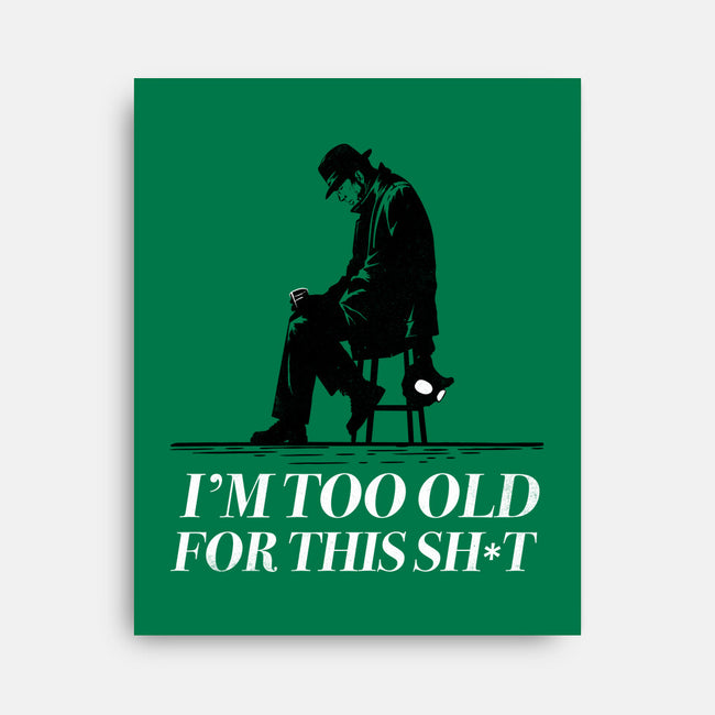 Too Old For This Noir-None-Stretched-Canvas-rocketman_art