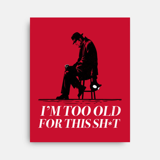 Too Old For This Noir-None-Stretched-Canvas-rocketman_art