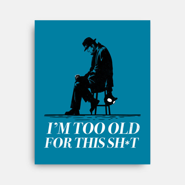 Too Old For This Noir-None-Stretched-Canvas-rocketman_art