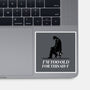 Too Old For This Noir-None-Glossy-Sticker-rocketman_art