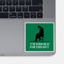 Too Old For This Noir-None-Glossy-Sticker-rocketman_art