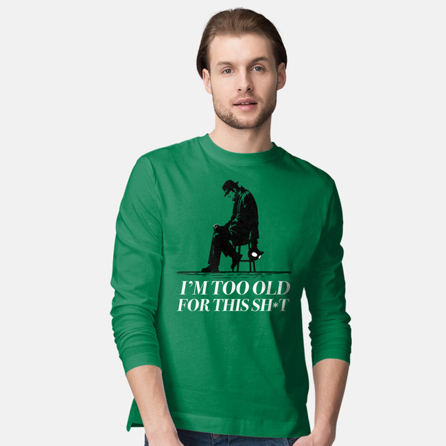 Too Old For This Noir-Mens-Long Sleeved-Tee-rocketman_art