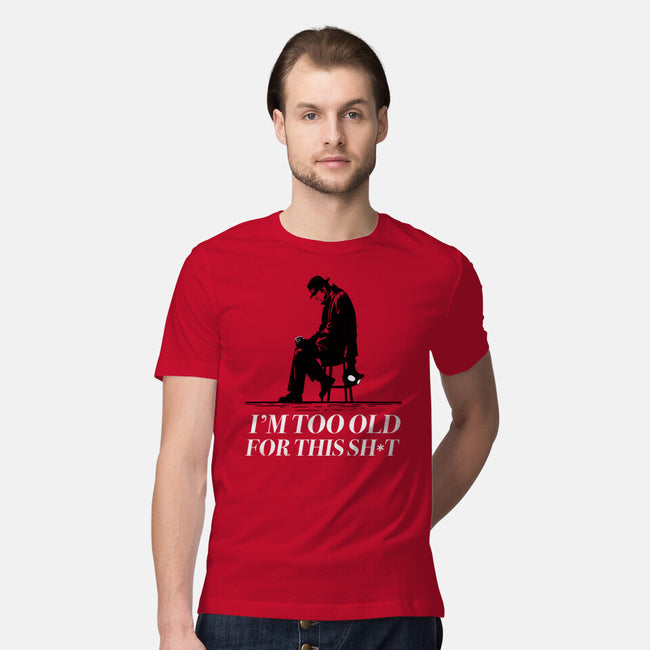 Too Old For This Noir-Mens-Premium-Tee-rocketman_art
