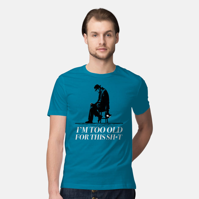 Too Old For This Noir-Mens-Premium-Tee-rocketman_art