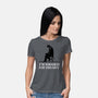 Too Old For This Noir-Womens-Basic-Tee-rocketman_art