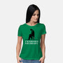 Too Old For This Noir-Womens-Basic-Tee-rocketman_art