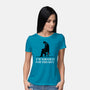 Too Old For This Noir-Womens-Basic-Tee-rocketman_art