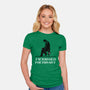 Too Old For This Noir-Womens-Fitted-Tee-rocketman_art