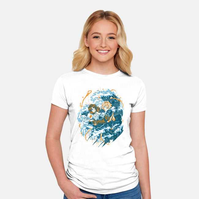 Between The Waves-Womens-Fitted-Tee-Estudio Horta