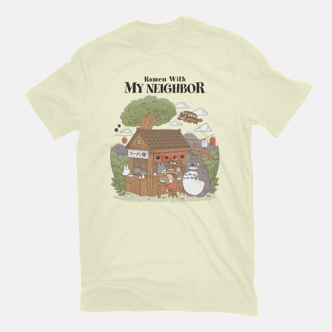 Ramen With My Neighbor-Mens-Basic-Tee-GODZILLARGE