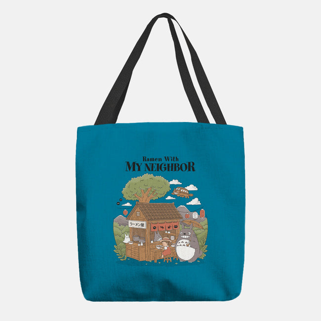 Ramen With My Neighbor-None-Basic Tote-Bag-GODZILLARGE