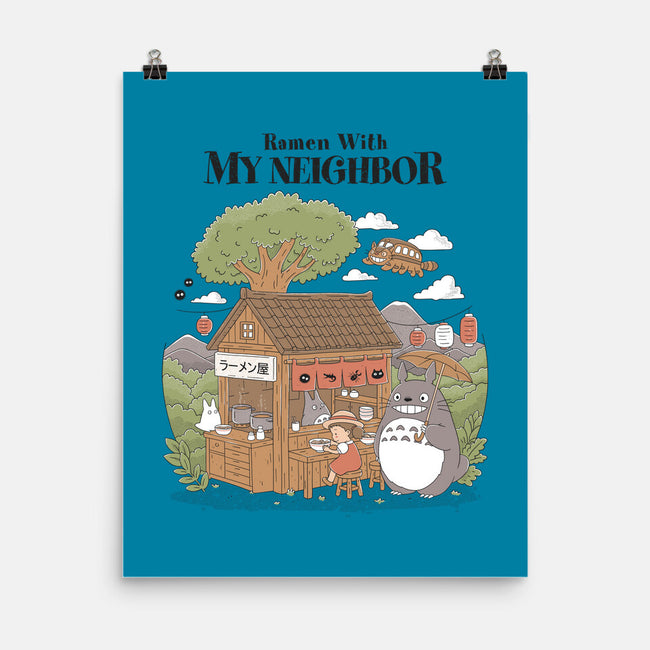Ramen With My Neighbor-None-Matte-Poster-GODZILLARGE