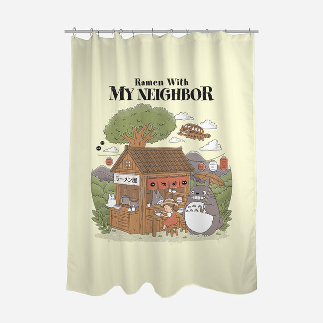 Ramen With My Neighbor-None-Polyester-Shower Curtain-GODZILLARGE