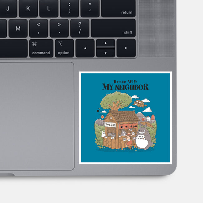 Ramen With My Neighbor-None-Glossy-Sticker-GODZILLARGE