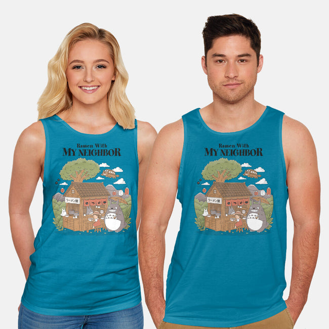 Ramen With My Neighbor-Unisex-Basic-Tank-GODZILLARGE
