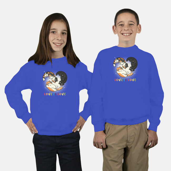 Love Is Always Love-Youth-Crew Neck-Sweatshirt-Freecheese