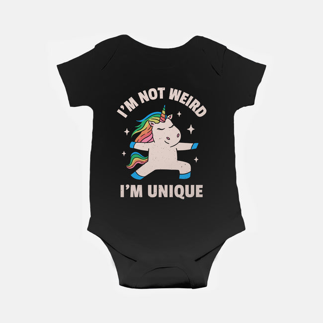 I'm Not Weird I'm Unique-Baby-Basic-Onesie-brunopires