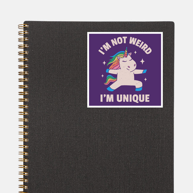I'm Not Weird I'm Unique-None-Glossy-Sticker-brunopires