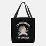 I'm Not Weird I'm Unique-None-Basic Tote-Bag-brunopires
