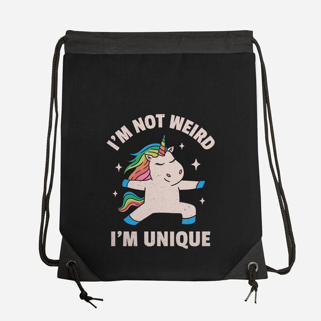 I'm Not Weird I'm Unique-None-Drawstring-Bag-brunopires