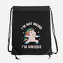 I'm Not Weird I'm Unique-None-Drawstring-Bag-brunopires