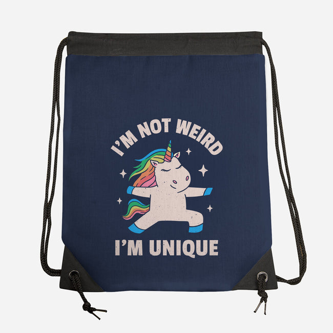I'm Not Weird I'm Unique-None-Drawstring-Bag-brunopires
