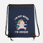I'm Not Weird I'm Unique-None-Drawstring-Bag-brunopires