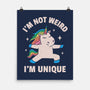 I'm Not Weird I'm Unique-None-Matte-Poster-brunopires