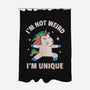 I'm Not Weird I'm Unique-None-Polyester-Shower Curtain-brunopires