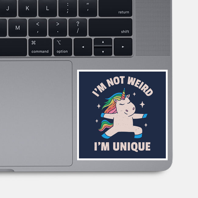I'm Not Weird I'm Unique-None-Glossy-Sticker-brunopires