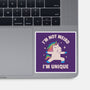 I'm Not Weird I'm Unique-None-Glossy-Sticker-brunopires