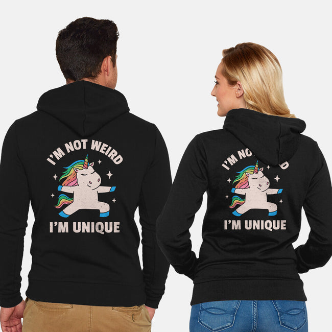 I'm Not Weird I'm Unique-Unisex-Zip-Up-Sweatshirt-brunopires