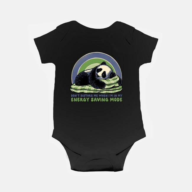 In My Energy Saving Mode-Baby-Basic-Onesie-glitchygorilla