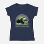 In My Energy Saving Mode-Womens-V-Neck-Tee-glitchygorilla