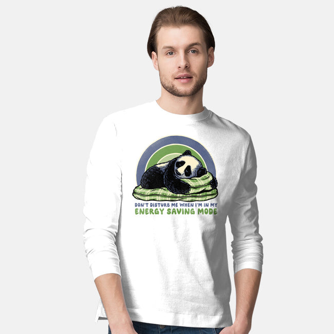 In My Energy Saving Mode-Mens-Long Sleeved-Tee-glitchygorilla
