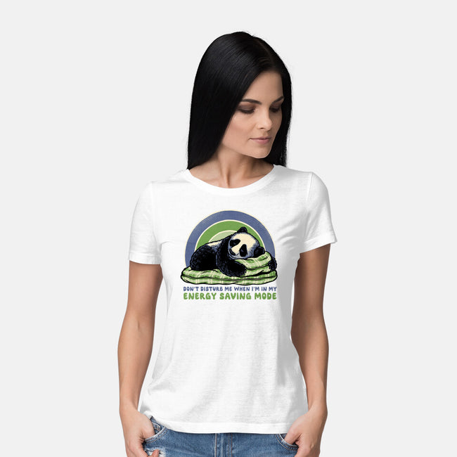In My Energy Saving Mode-Womens-Basic-Tee-glitchygorilla