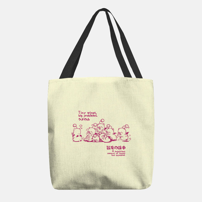 Tiny Wings Big Problems-None-Basic Tote-Bag-Arigatees