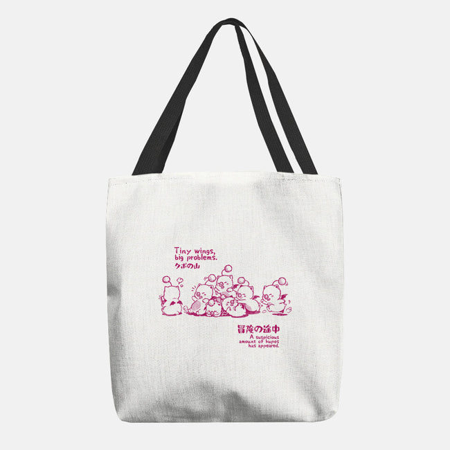 Tiny Wings Big Problems-None-Basic Tote-Bag-Arigatees