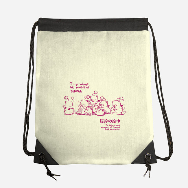 Tiny Wings Big Problems-None-Drawstring-Bag-Arigatees
